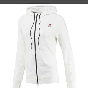 RC Jacquard FZ hoodie chalk, size M